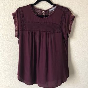 Daniel Rainn Maroon Top